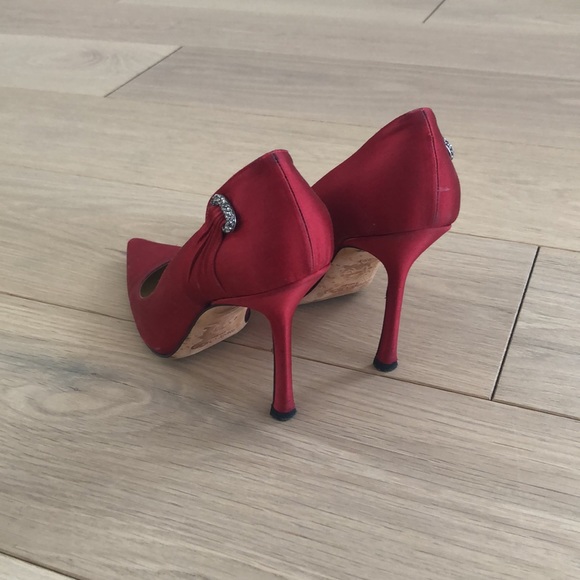 Authentic Jimmy Choo satin heels, size 39.5 - Picture 2 of 9